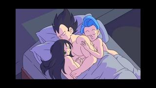 Vegeta | bulma briefs group sex; oral sex; blowjob; orgasm; anal ...