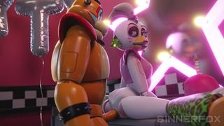 Hot hd fnaf glamrock chica sex porn parody fnaf9 security breach ...
